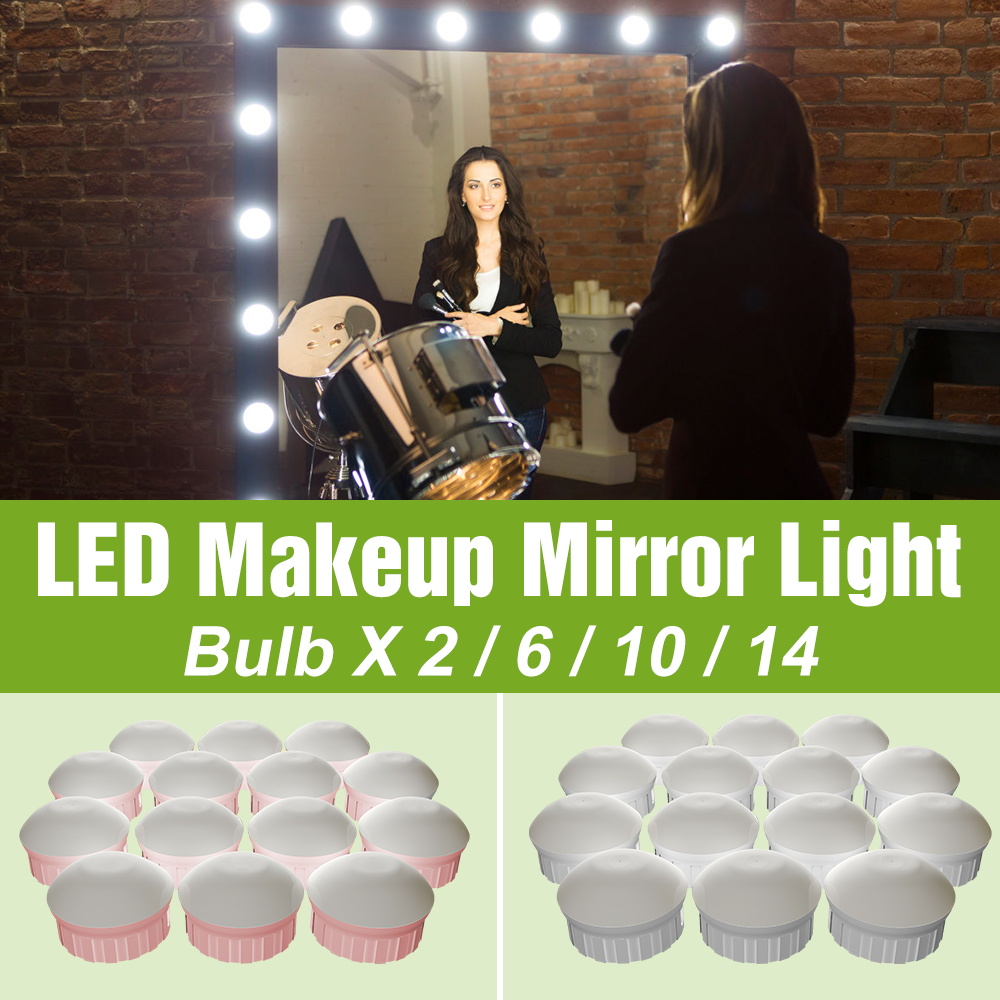 Dressing Table Vanity With Lighted Mirror - Bombilla LED para espejo de maquillaje,