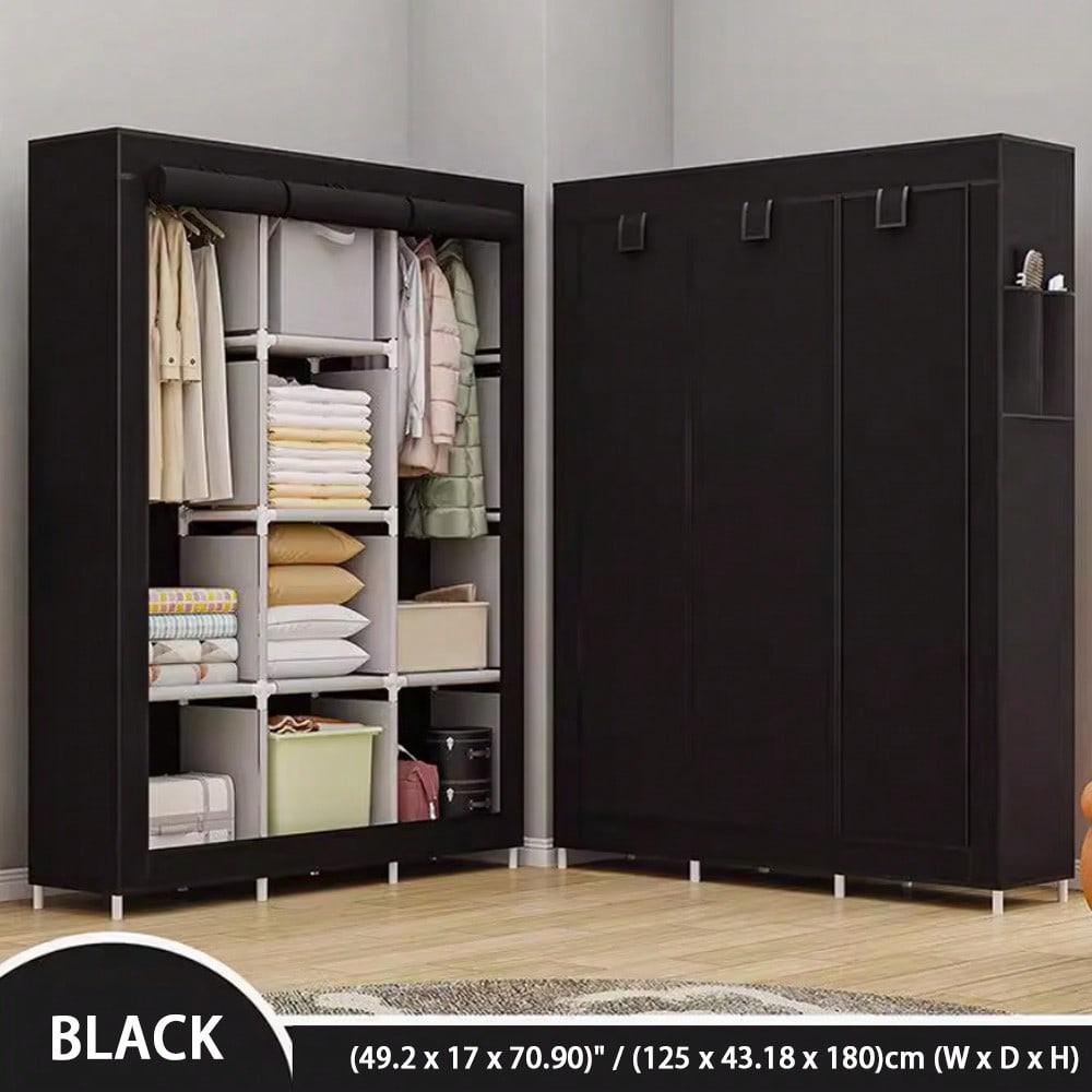 Wardrobe Closet Portable Fabric Cover - Armario Portátil de 71 Pulgadas, Moderno,