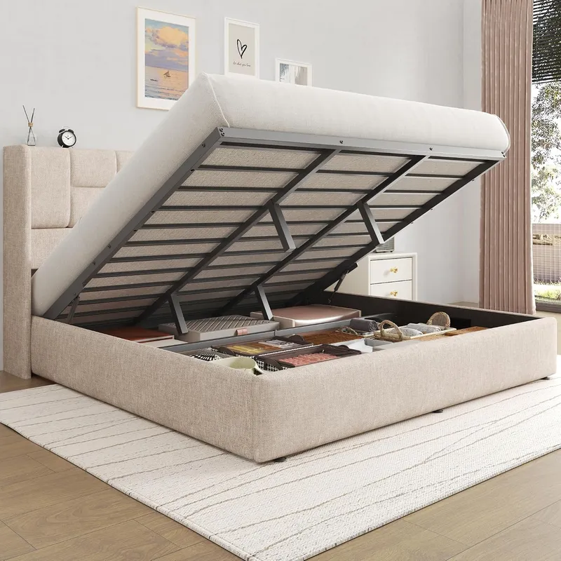 Gas Lift Storage Bed Hydraulic - Base de cama con sistema de