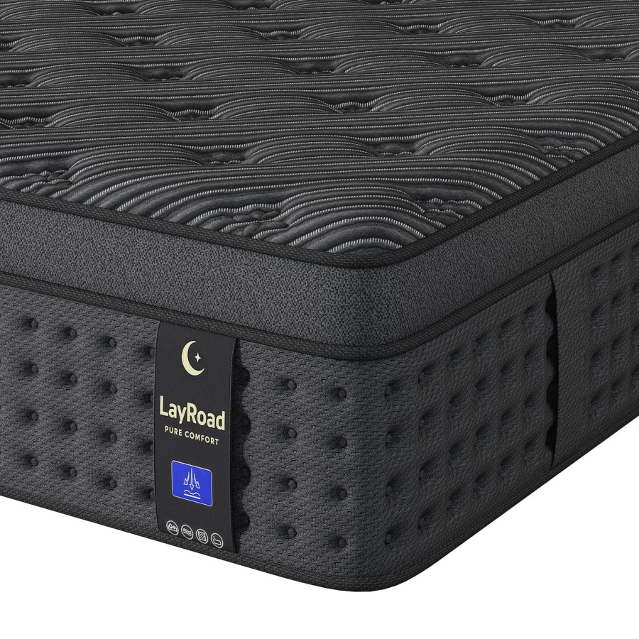 Memory Foam Mattress In A Box Queen - Colchón híbrido de espuma viscoelástica de