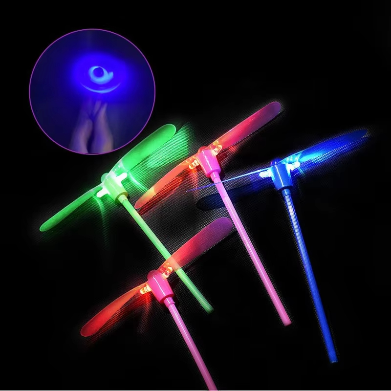 Floating Nightstand With Led Light - Juguete Volador de Libélula de Bambú