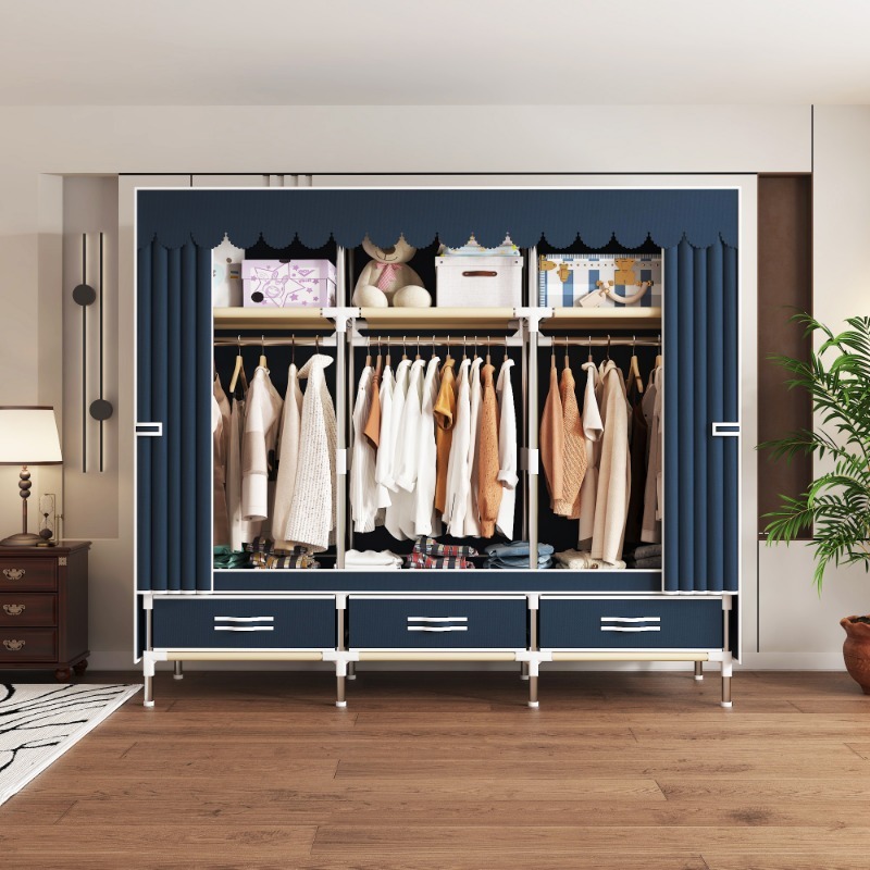 Wardrobe Closet Portable Fabric Cover - Armario de tela de 65 pulgadas