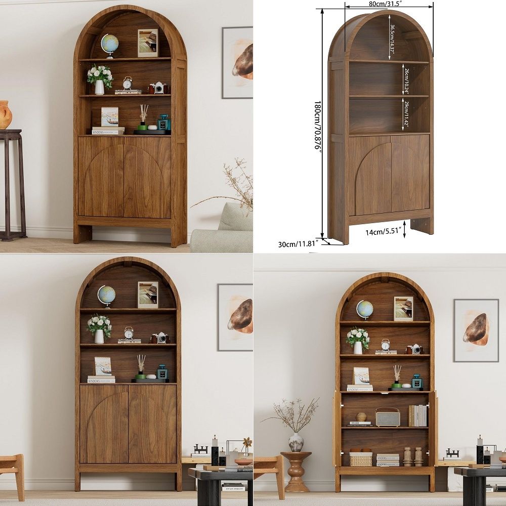 Storage - Vitrina Arqueada Century con Puertas, Vitrina