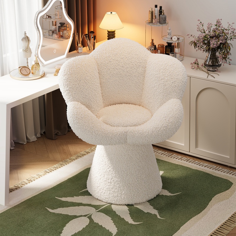 Bedroom Furniture - Silla Giratoria de Maquillaje para Dormitorio,