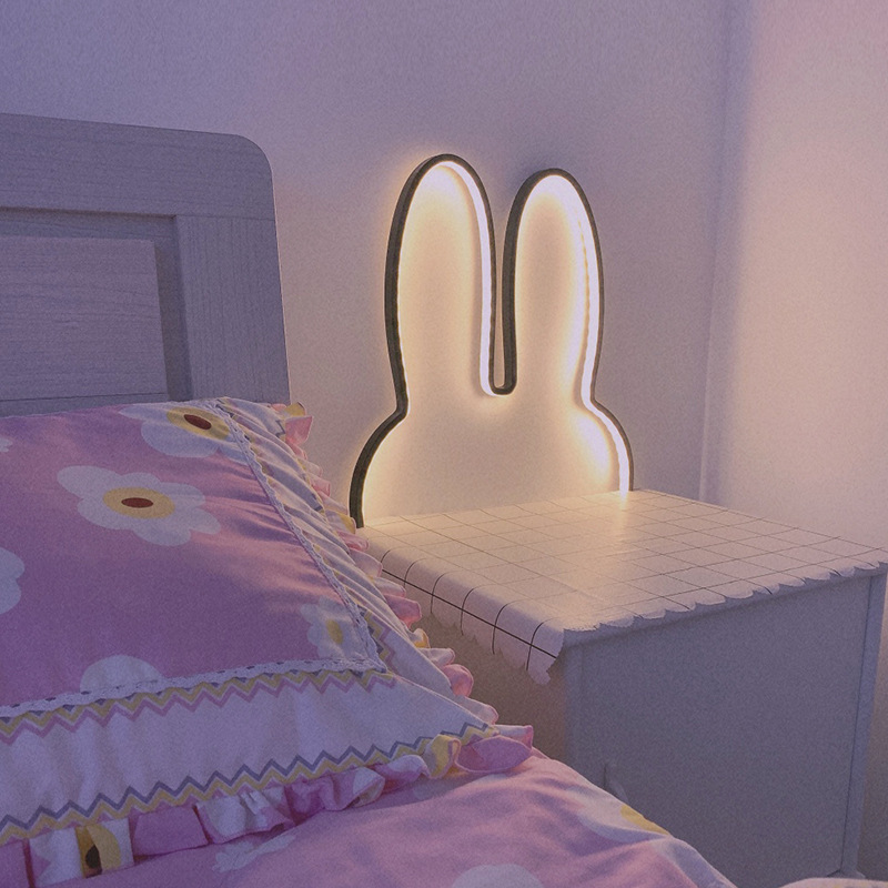 Floating Nightstand With Led Light - Bonitas luces Led de pared de