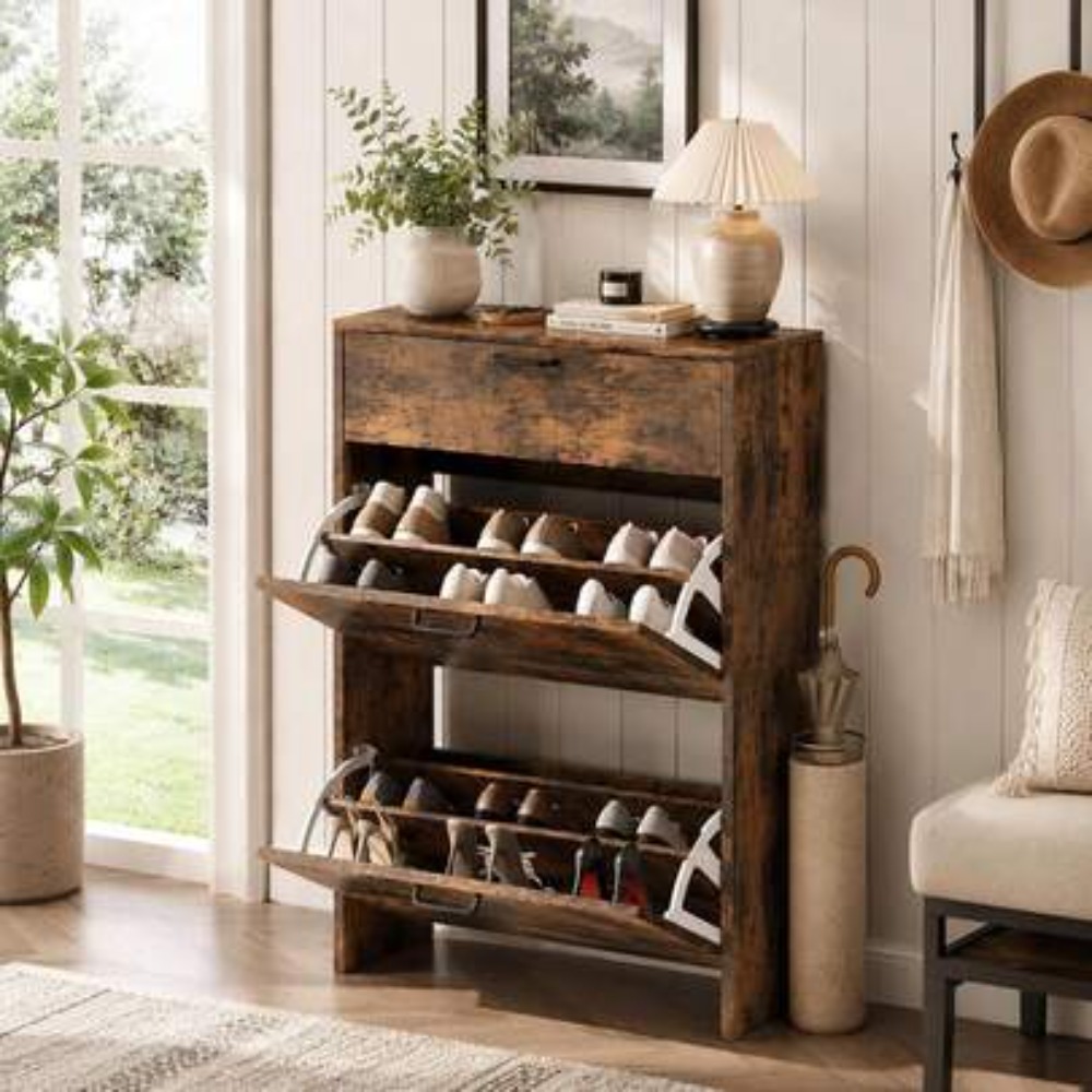 Shoe Rack Cabinet Narrow Entryway - Zapatero Estrecho para Entrada, Organizador de