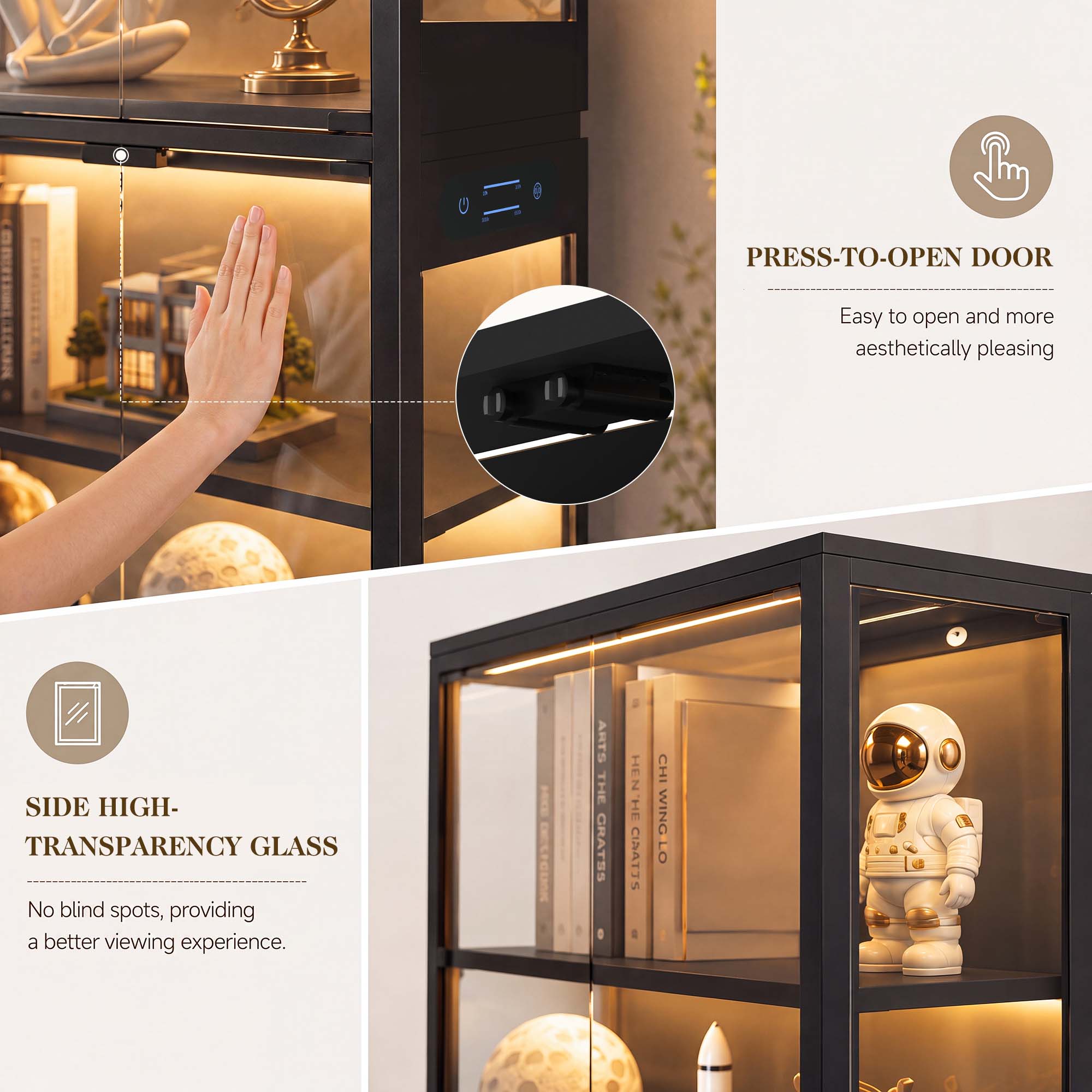 TCGBKAF Vitrina de 5 niveles c - Bedroom Furniture reseña y precio