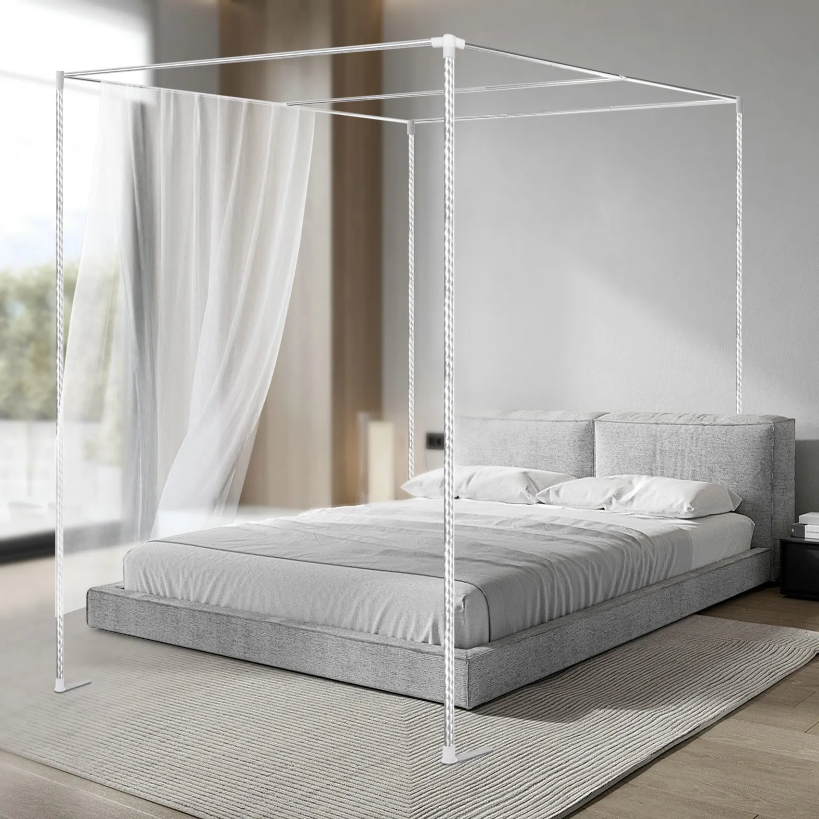 Soporte Metálico para Mosquite - Canopy Bed Frame Metal Queen reseña y precio