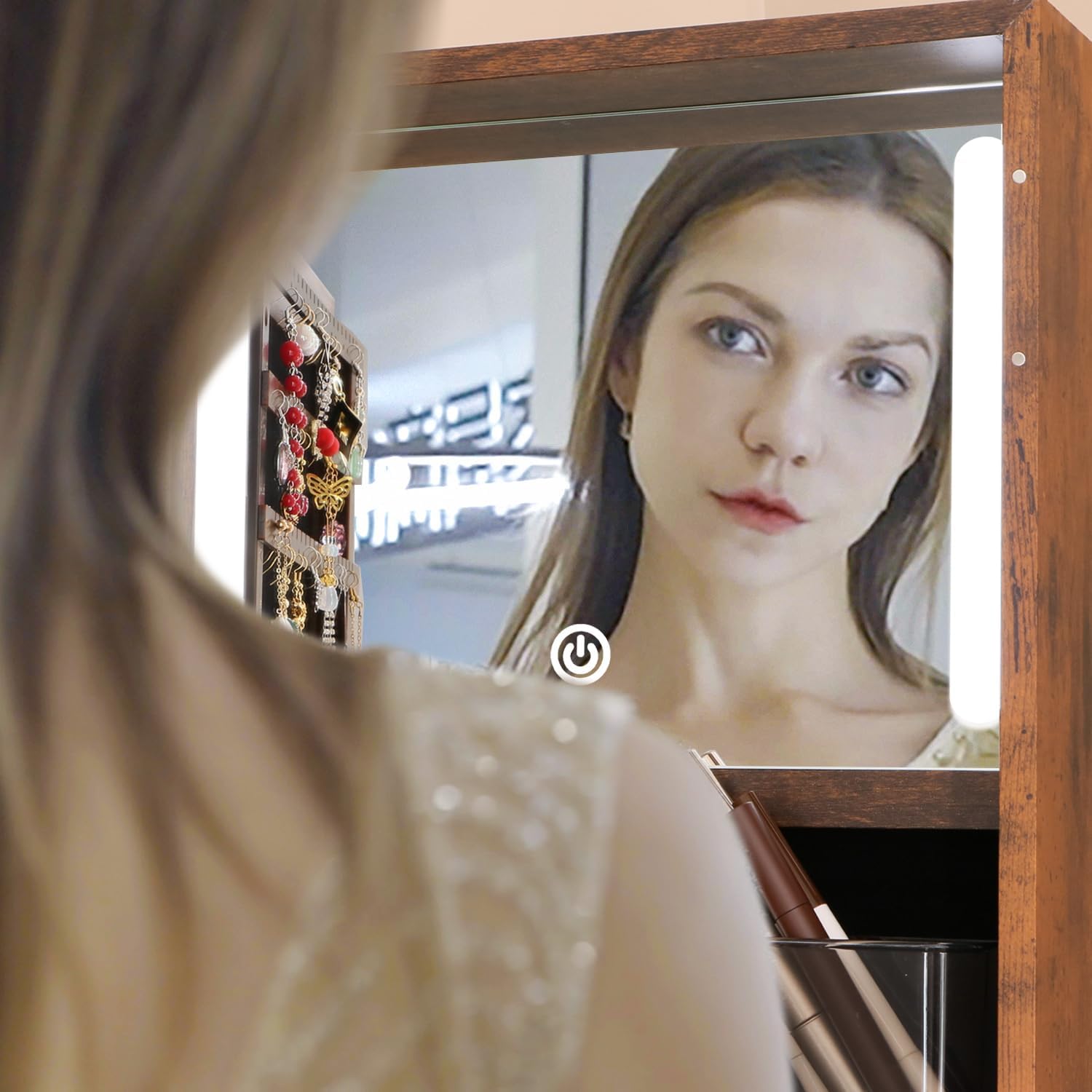 Armario Giratorio para Joyas c - Full Length Mirror Jewelry Armoire reseña y precio