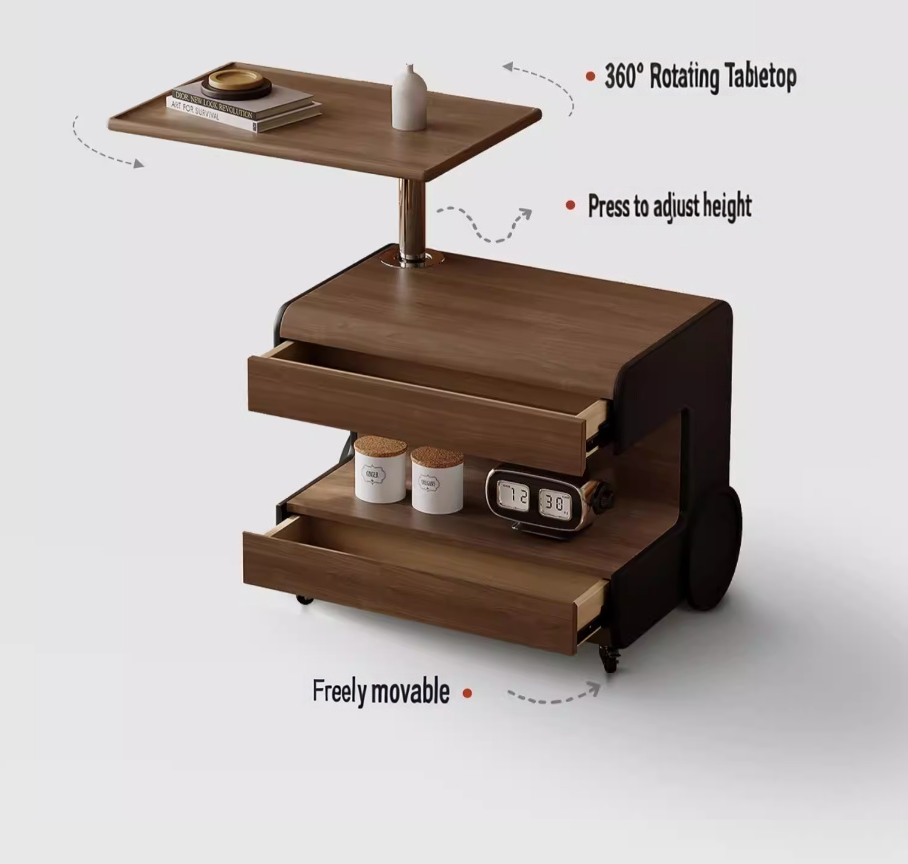 #   Mesa de Noche de Madera Ma - Solid Wood Nightstand 2 Drawers reseña y precio