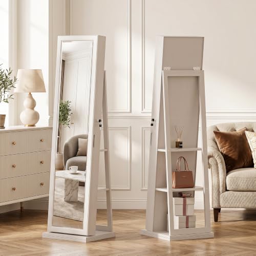 Armario para Joyas 4 en 1 con  - Full Length Mirror Jewelry Armoire reseña y precio