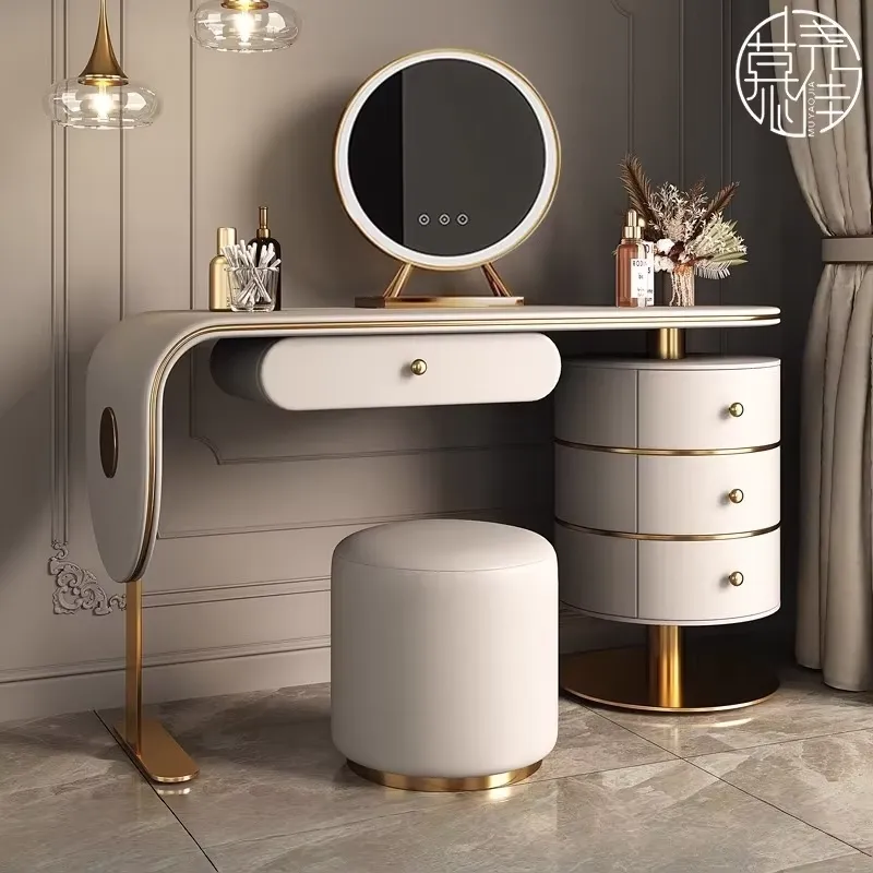 Juego de tocador de madera de  - Dressing Table Vanity With Lighted Mirror reseña y precio