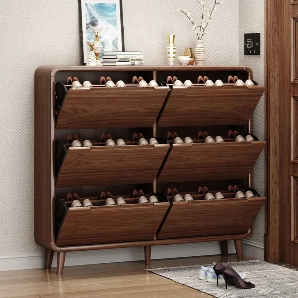 Zapatero Delgado con Puerta Ab - Shoe Rack Cabinet Narrow Entryway reseña y precio