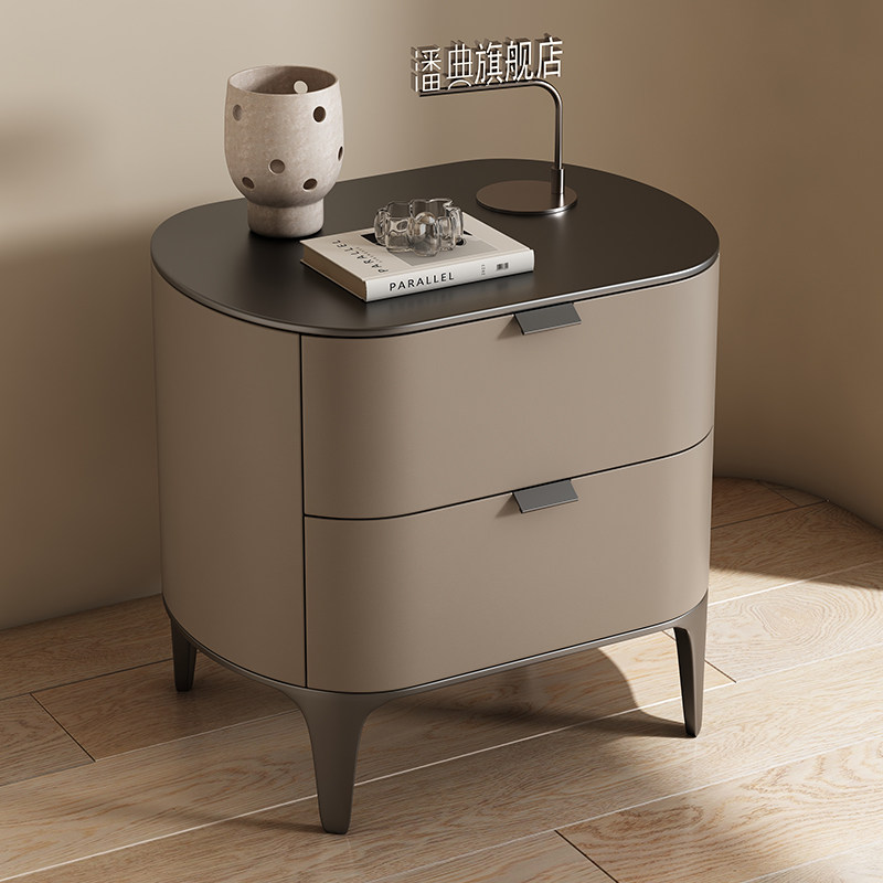 Mesitas de Noche de Lujo, Mueb - Solid Wood Nightstand 2 Drawers reseña y precio