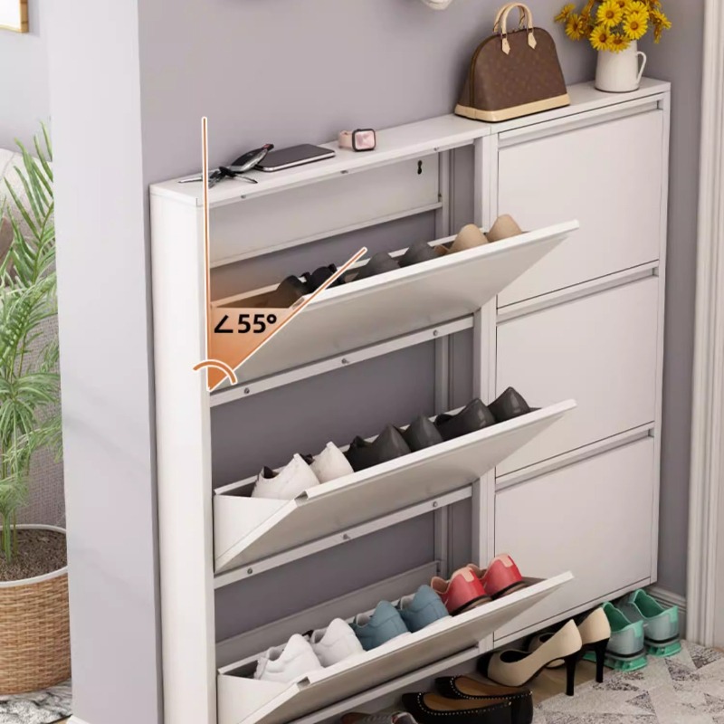 Zapatero Moderno y Delgado, Es - Shoe Rack Cabinet Narrow Entryway reseña y precio