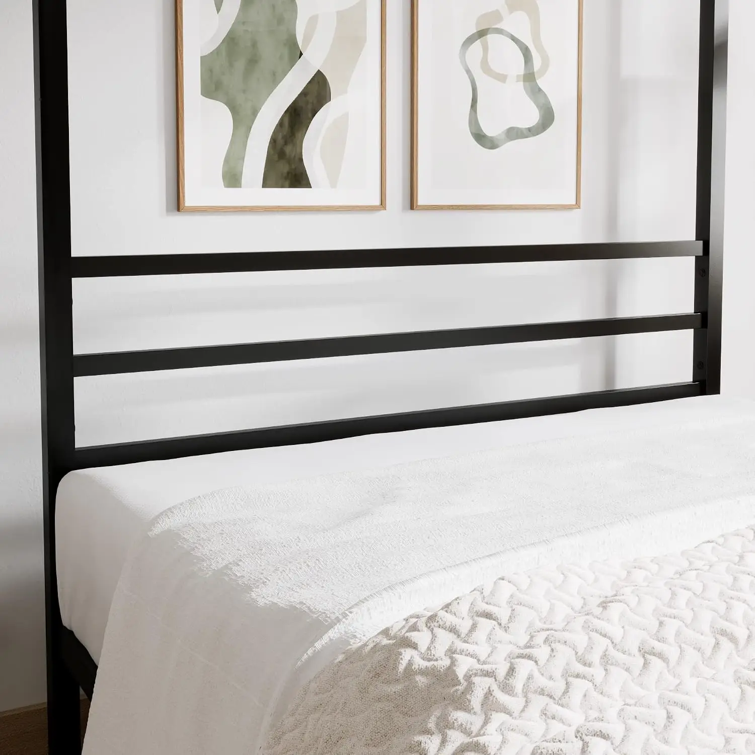 Base de Cama con Toldo de Meta - Canopy Bed Frame Metal Queen reseña y precio