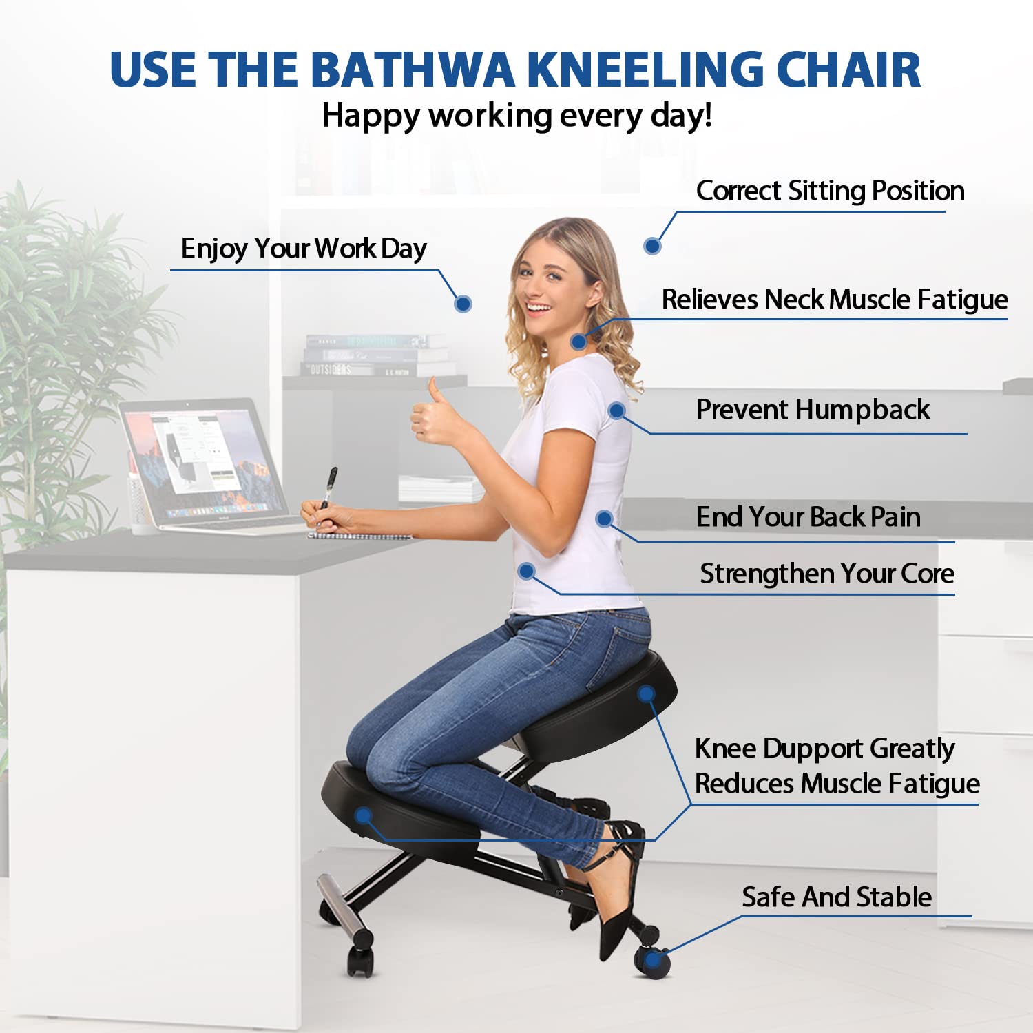 Silla Ergonómica para Arrodill - Office Furniture reseña y precio