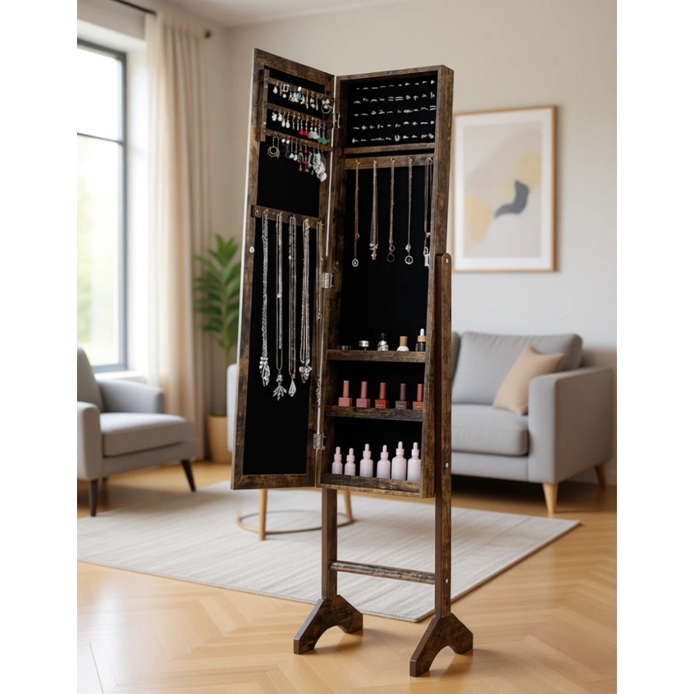 Armario para Joyas con Espejo  - Full Length Mirror Jewelry Armoire reseña y precio