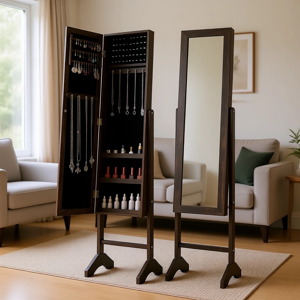 Armario para Joyas con Espejo  - Full Length Mirror Jewelry Armoire reseña y precio