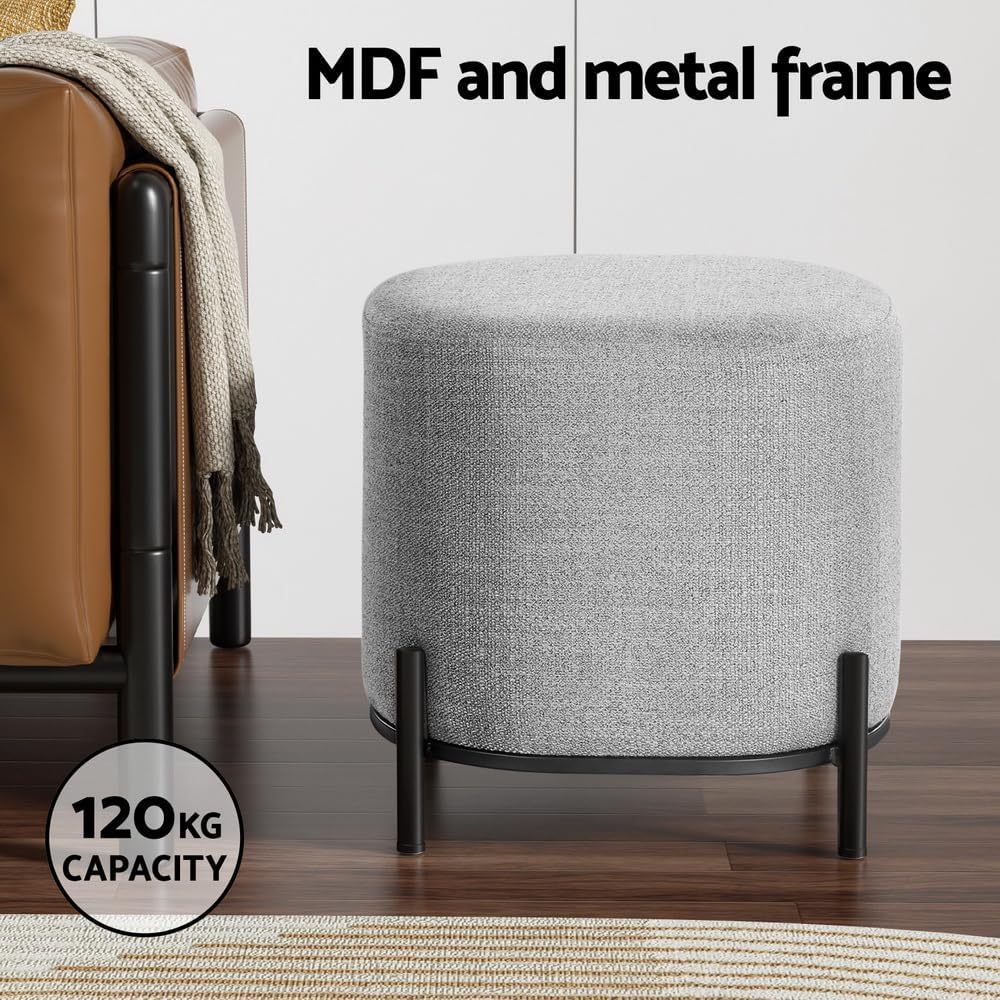 **/Ottoman, Reposapiés redondo - Bedroom Furniture reseña y precio