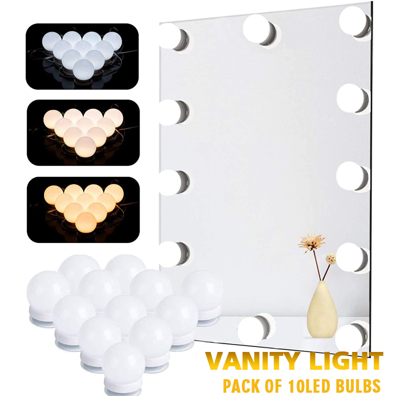 Bombillas LED para espejo de m - Dressing Table Vanity With Lighted Mirror reseña y precio