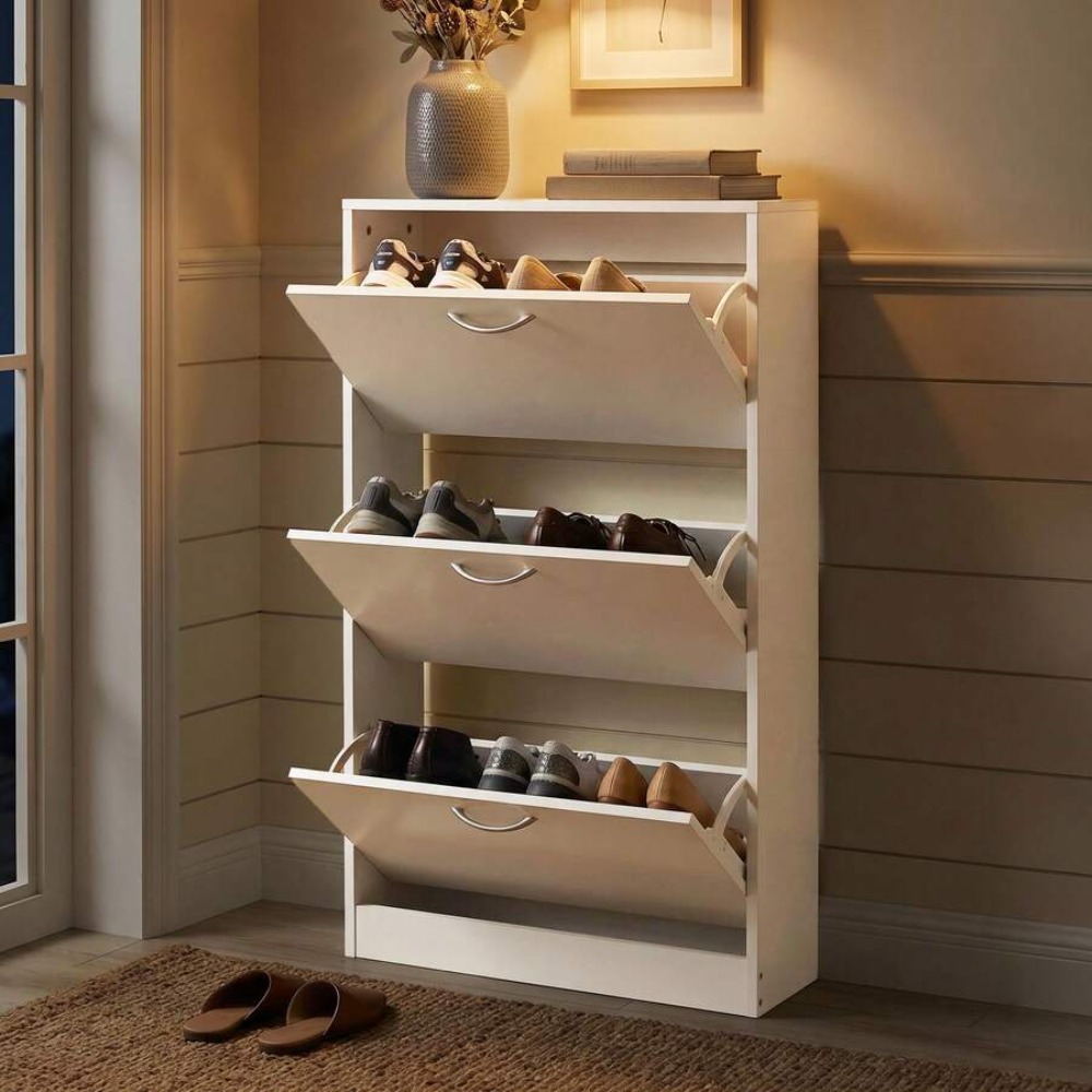 Zapatero para Entrada, Mueble  - Shoe Rack Cabinet Narrow Entryway reseña y precio