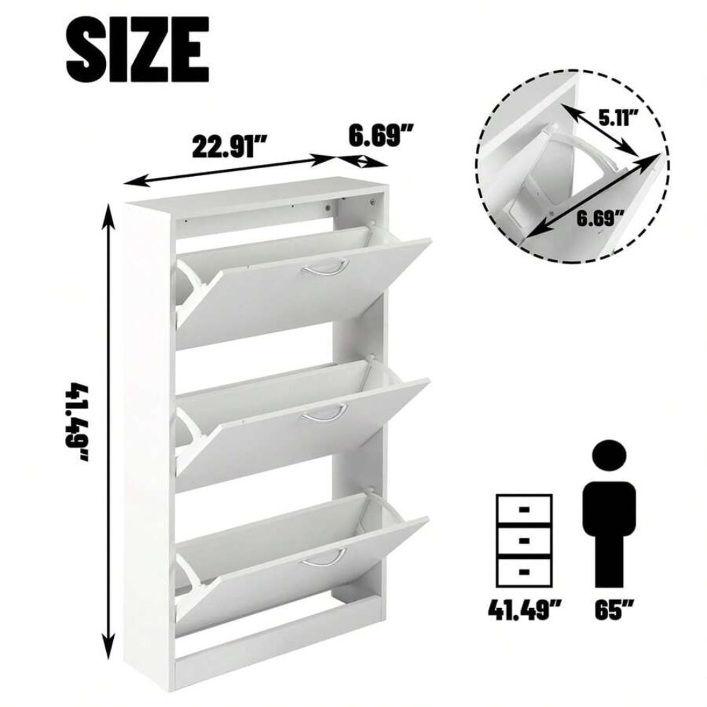 Zapatero para Entrada, Mueble  - Shoe Rack Cabinet Narrow Entryway reseña y precio