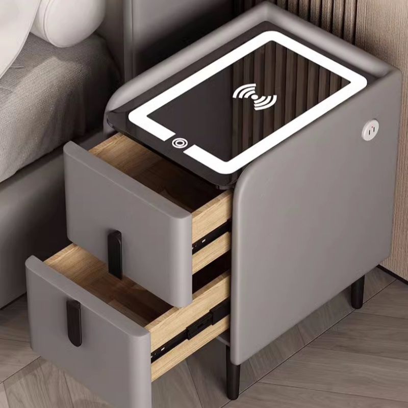 Mesita de Noche Inteligente de - Solid Wood Nightstand 2 Drawers reseña y precio