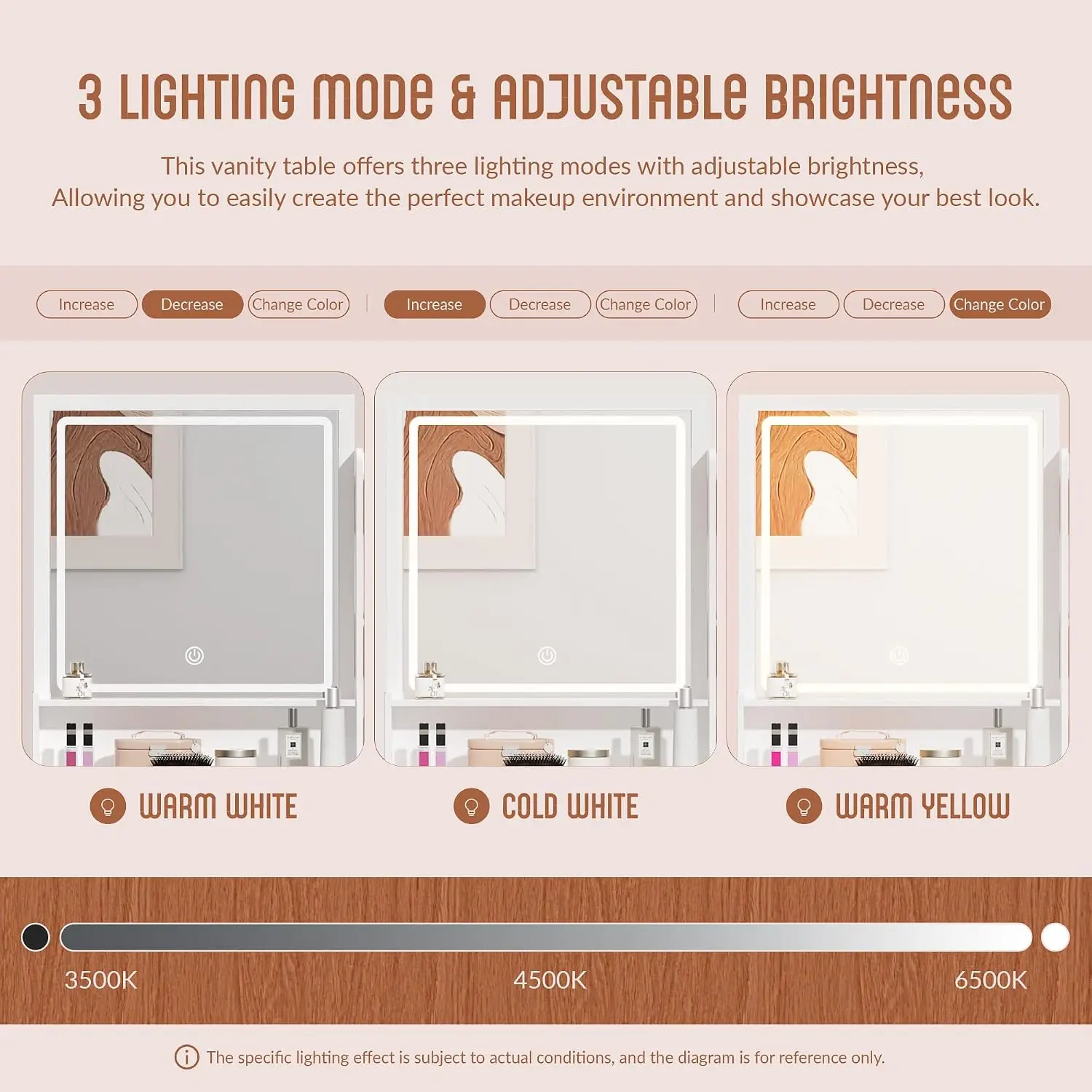 INTERGREAT Tocador de Maquilla - Dressing Table Vanity With Lighted Mirror reseña y precio