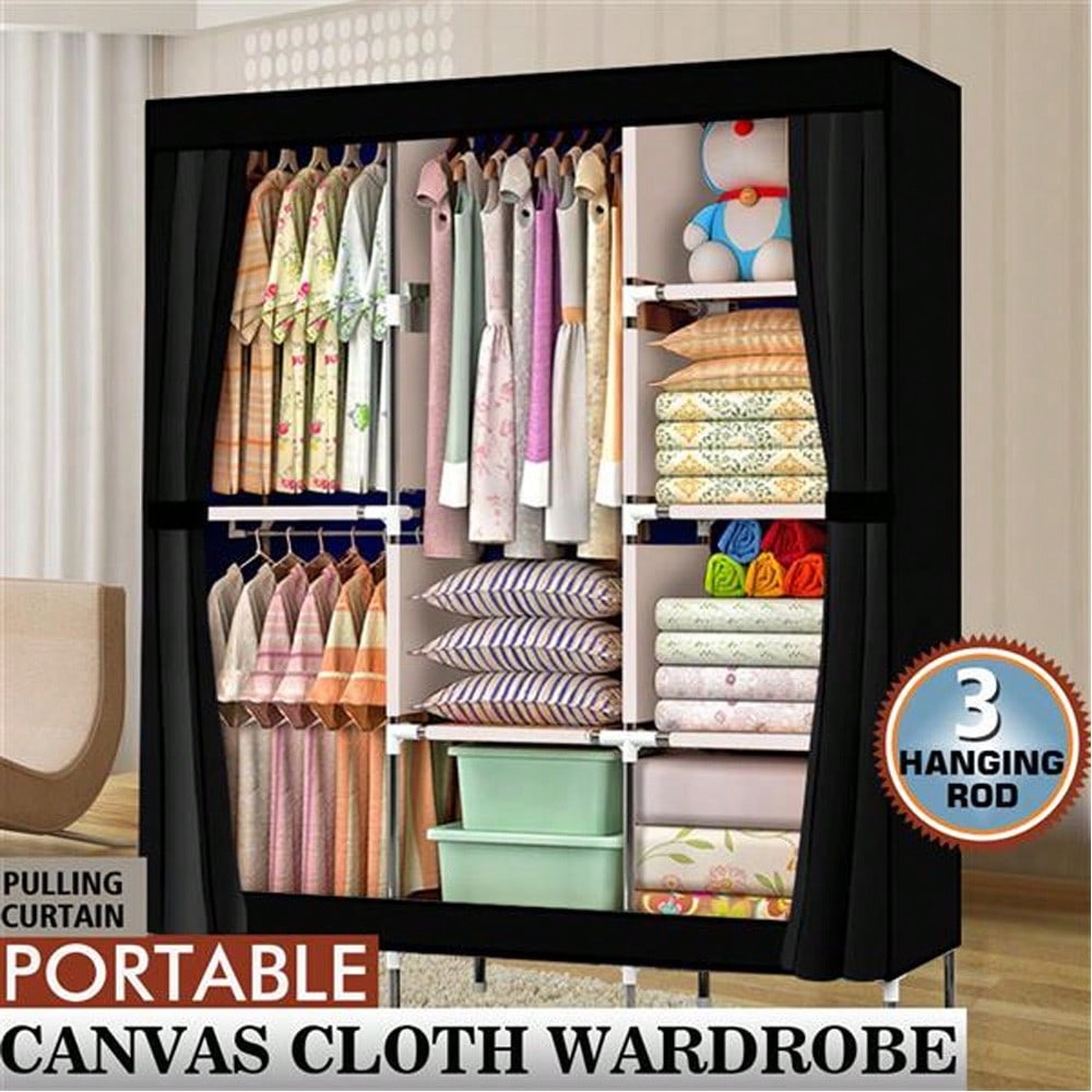 Armario Portátil de 71 Pulgada - Wardrobe Closet Portable Fabric Cover reseña y precio