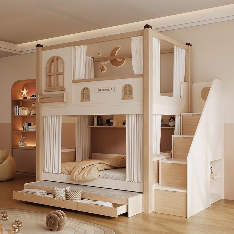 Cama litera infantil con tobog - Bunk Bed With Stairs And Slide reseña y precio