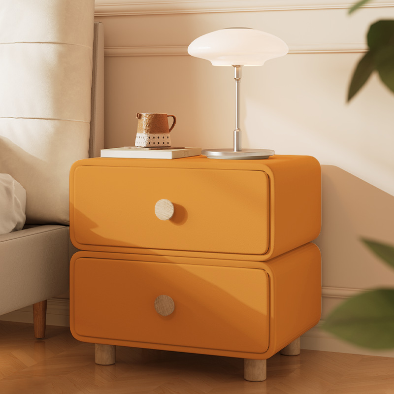 Mesita de Noche Minimalista Cr - Solid Wood Nightstand 2 Drawers reseña y precio