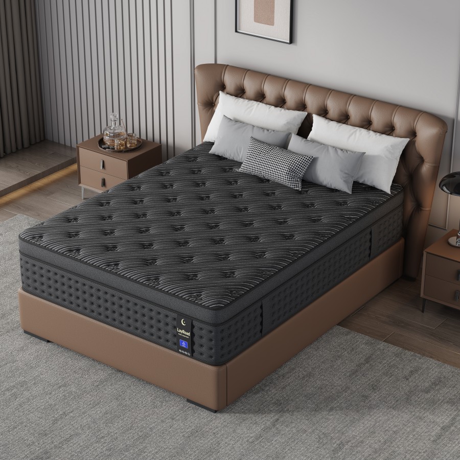 Colchón híbrido de espuma visc - Memory Foam Mattress In A Box Queen reseña y precio