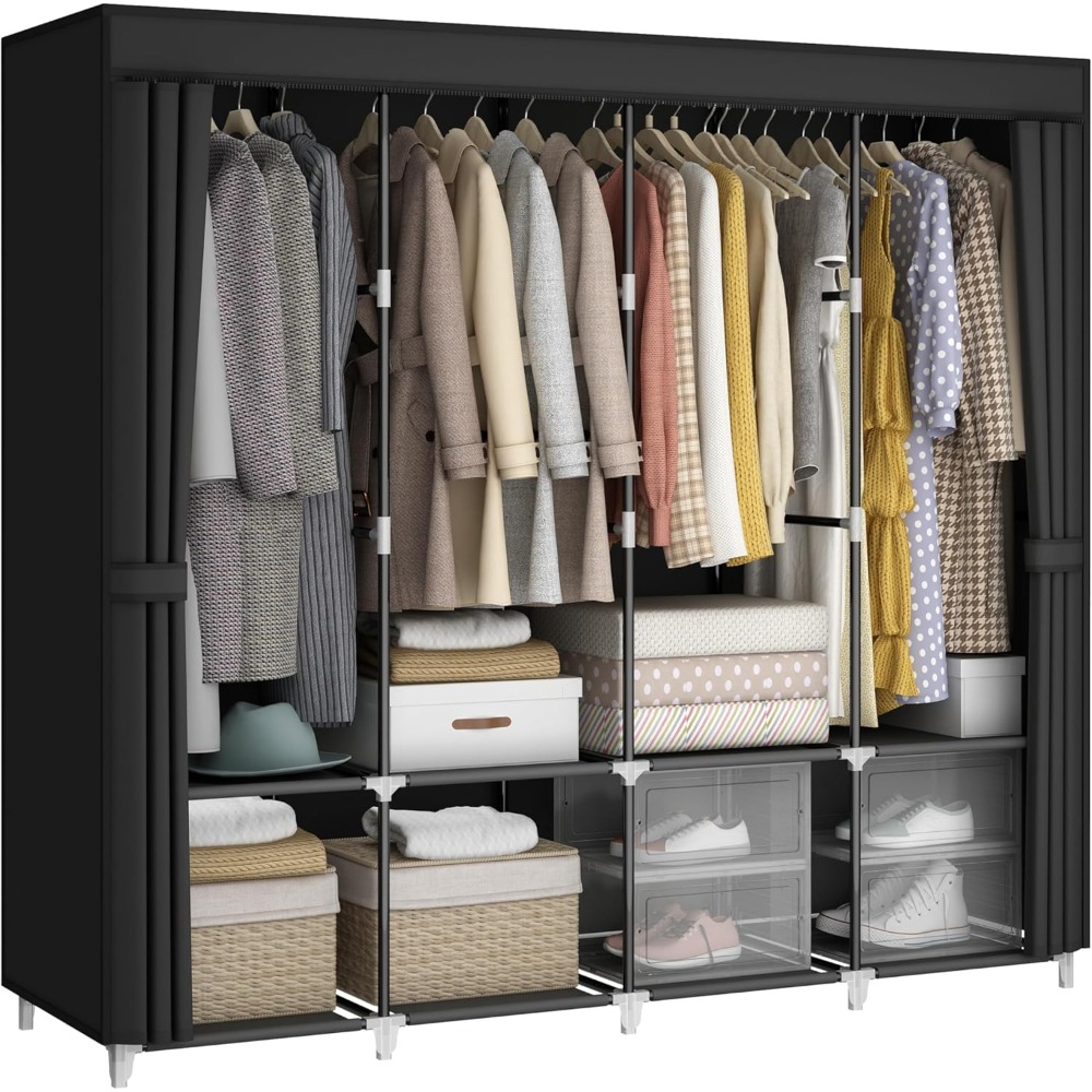 Armario Portátil con Envío en  - Wardrobe Closet Portable Fabric Cover reseña y precio