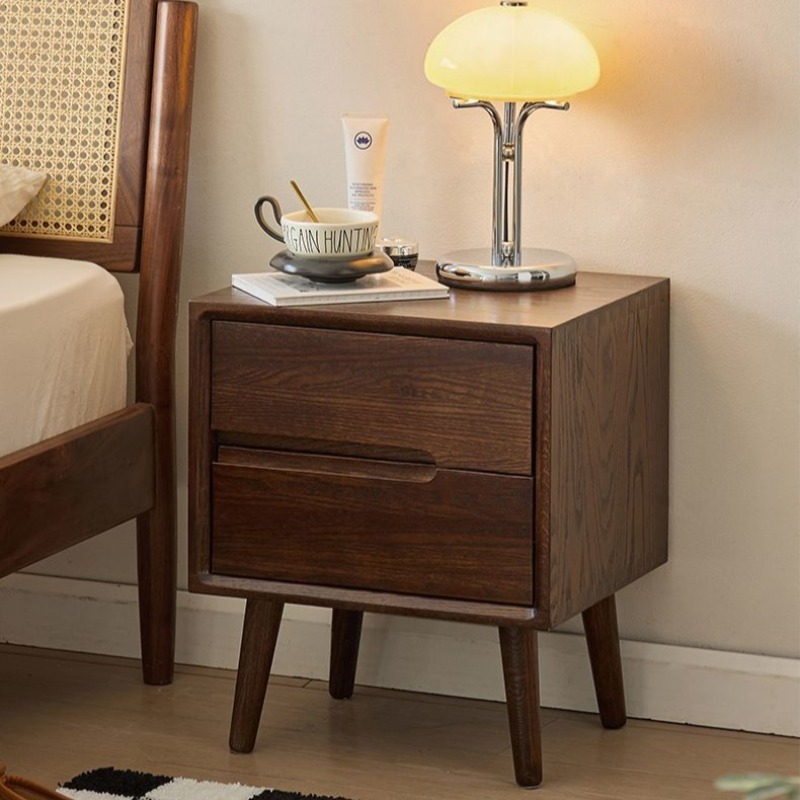 Mesitas de noche de madera, me - Solid Wood Nightstand 2 Drawers reseña y precio