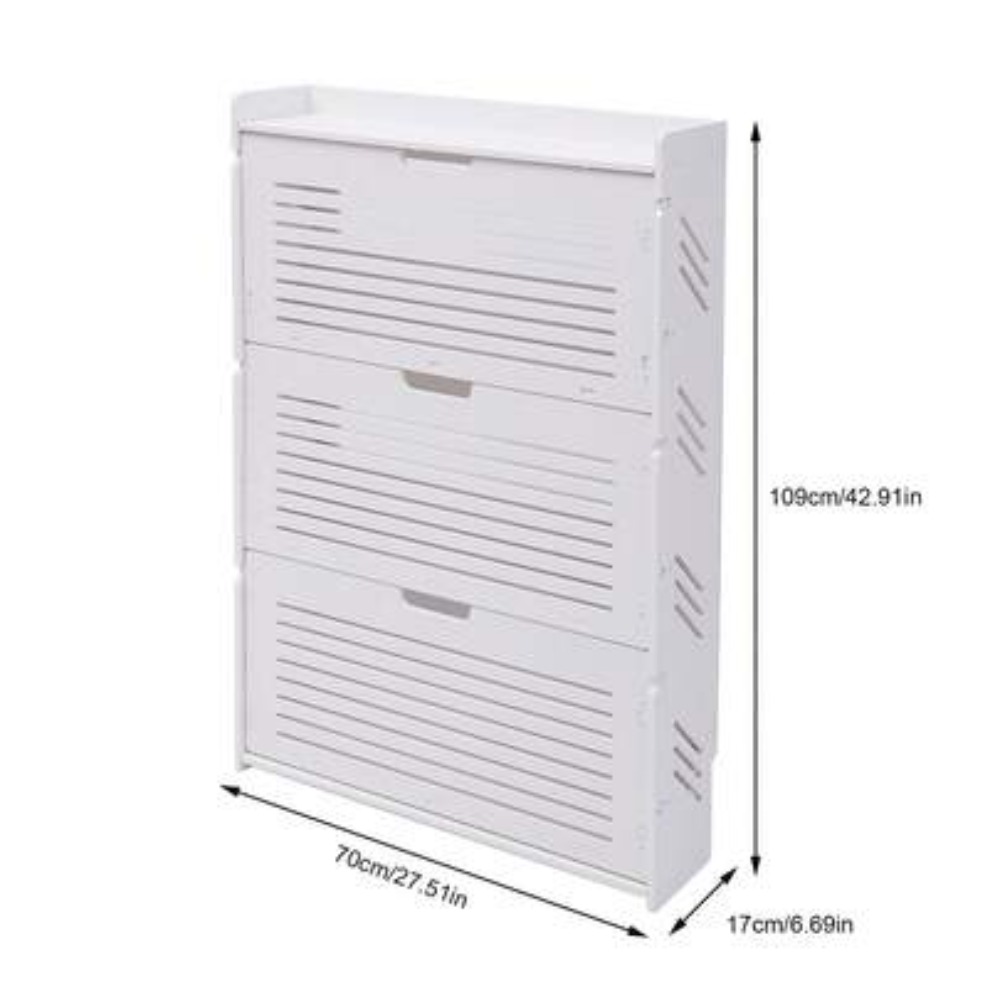 Mueble moderno para guardar za - Shoe Rack Cabinet Narrow Entryway reseña y precio