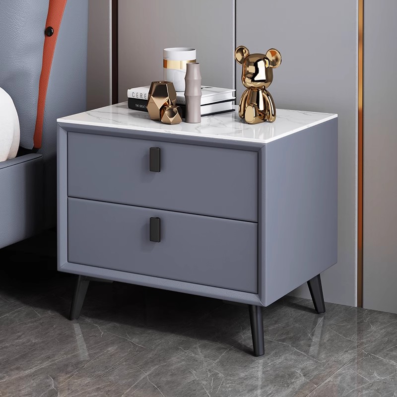 Mesa de Noche de Estilo Nórdic - Solid Wood Nightstand 2 Drawers reseña y precio