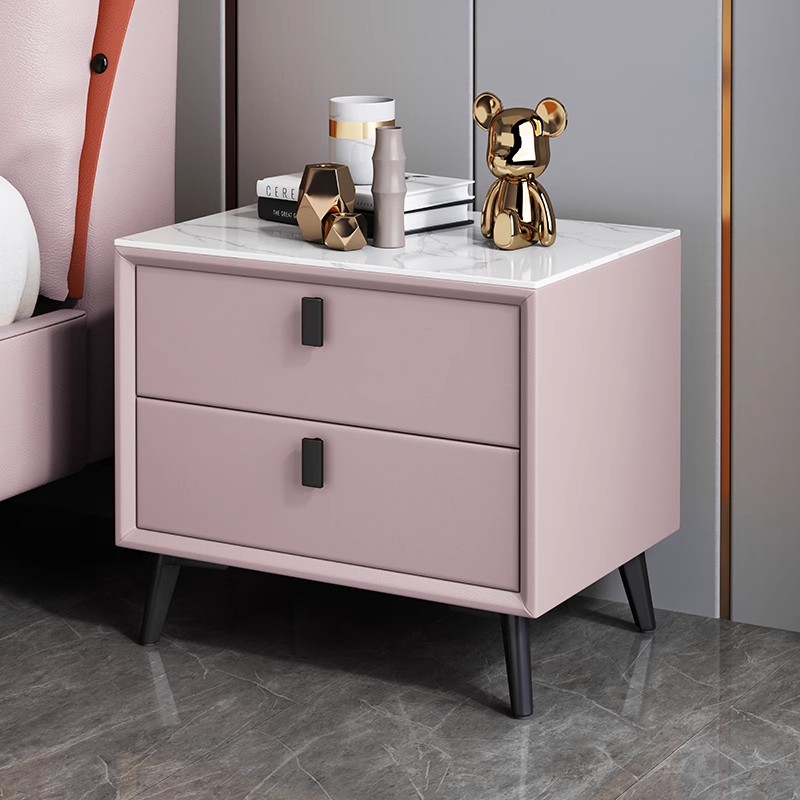 Mesa de Noche de Estilo Nórdic - Solid Wood Nightstand 2 Drawers reseña y precio