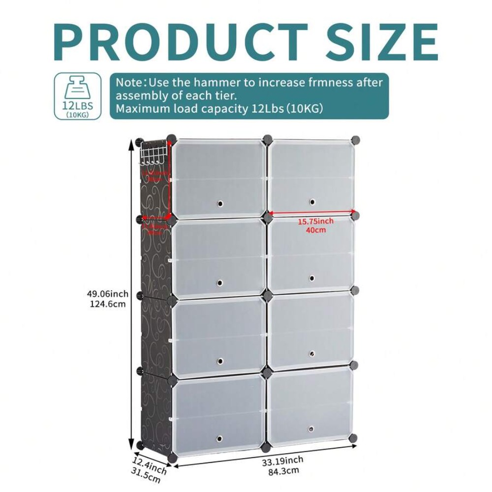 Armario para Zapatos de 8 Nive - Shoe Rack Cabinet Narrow Entryway reseña y precio