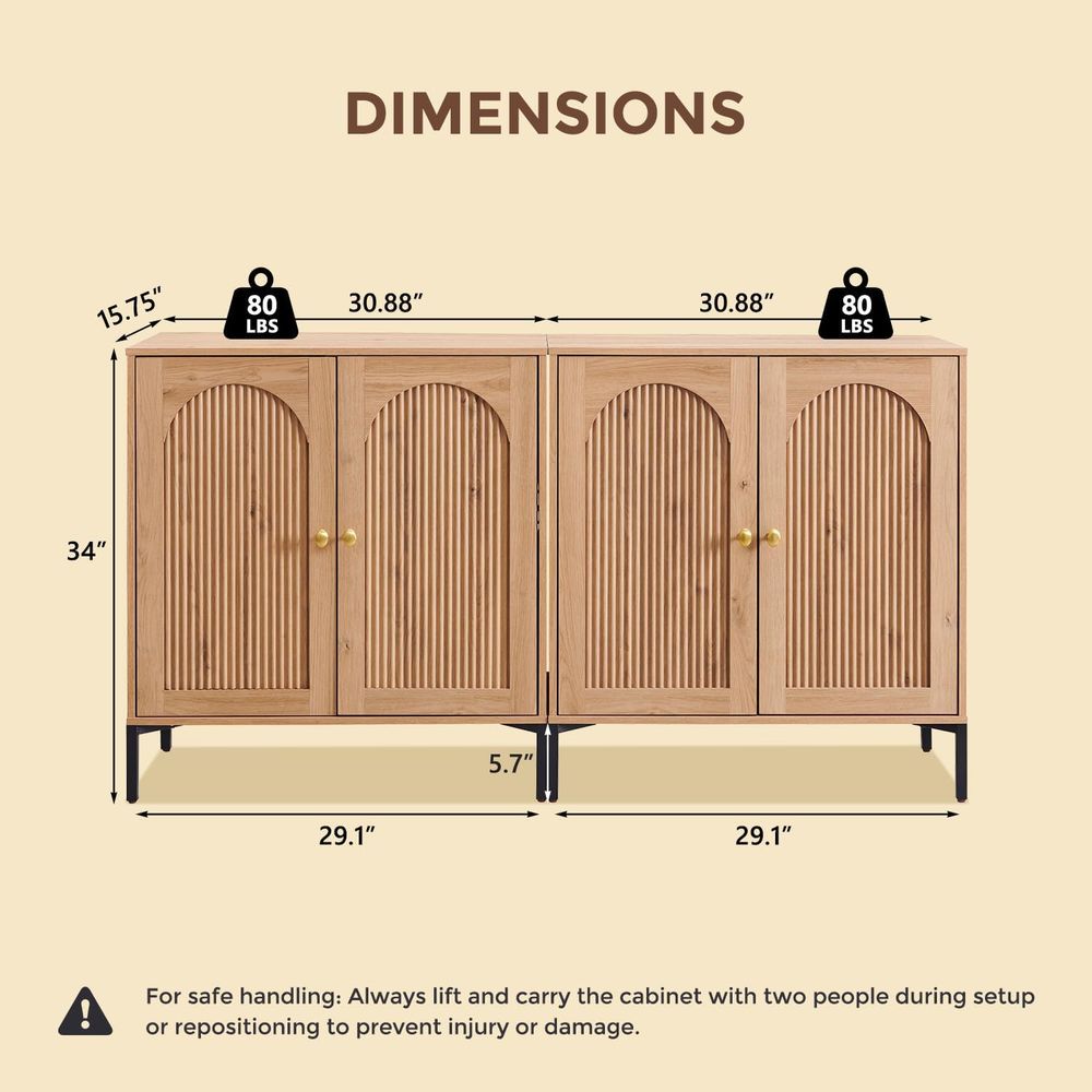 Mueble aparador arqueado de 61 - Storage reseña y precio
