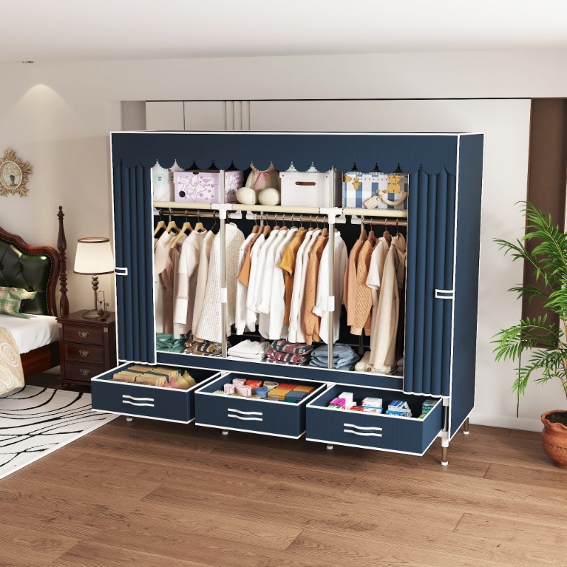 Armario de tela de 65 pulgadas - Wardrobe Closet Portable Fabric Cover reseña y precio