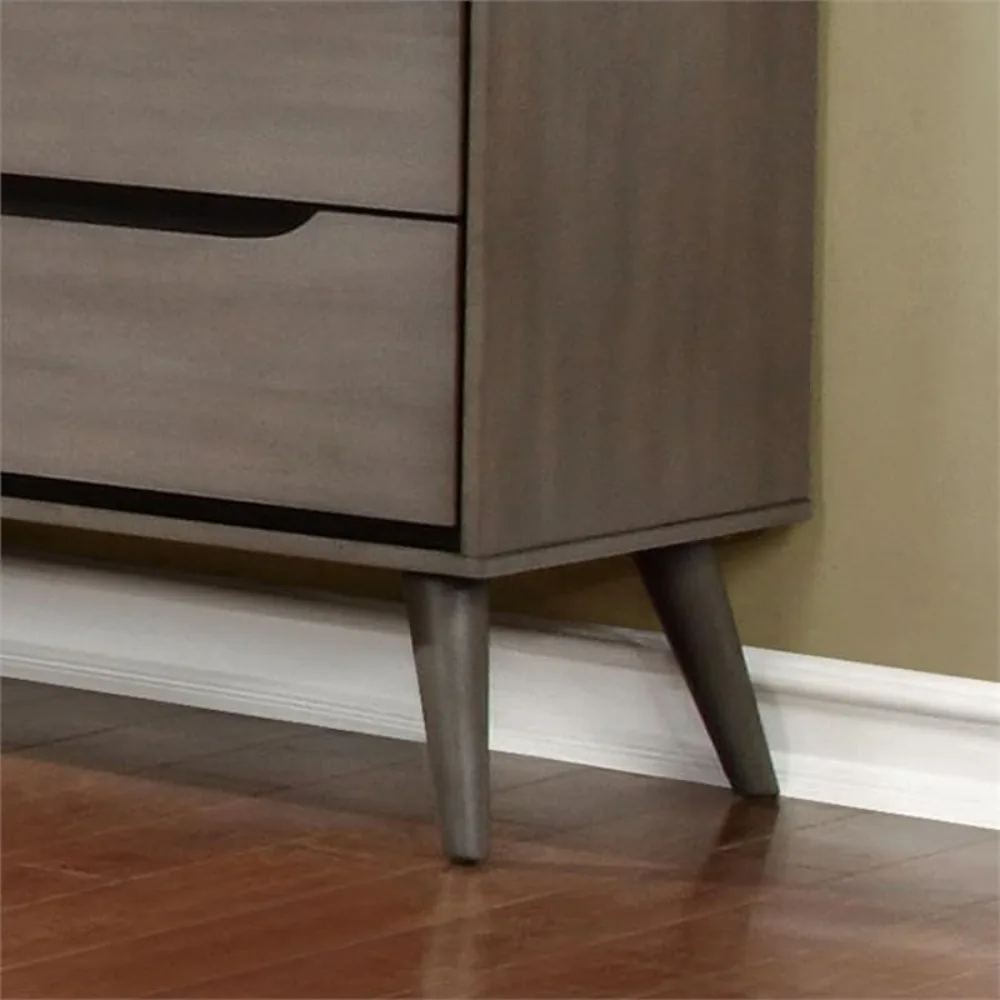 Para mesita de noche de madera - Solid Wood Nightstand 2 Drawers reseña y precio