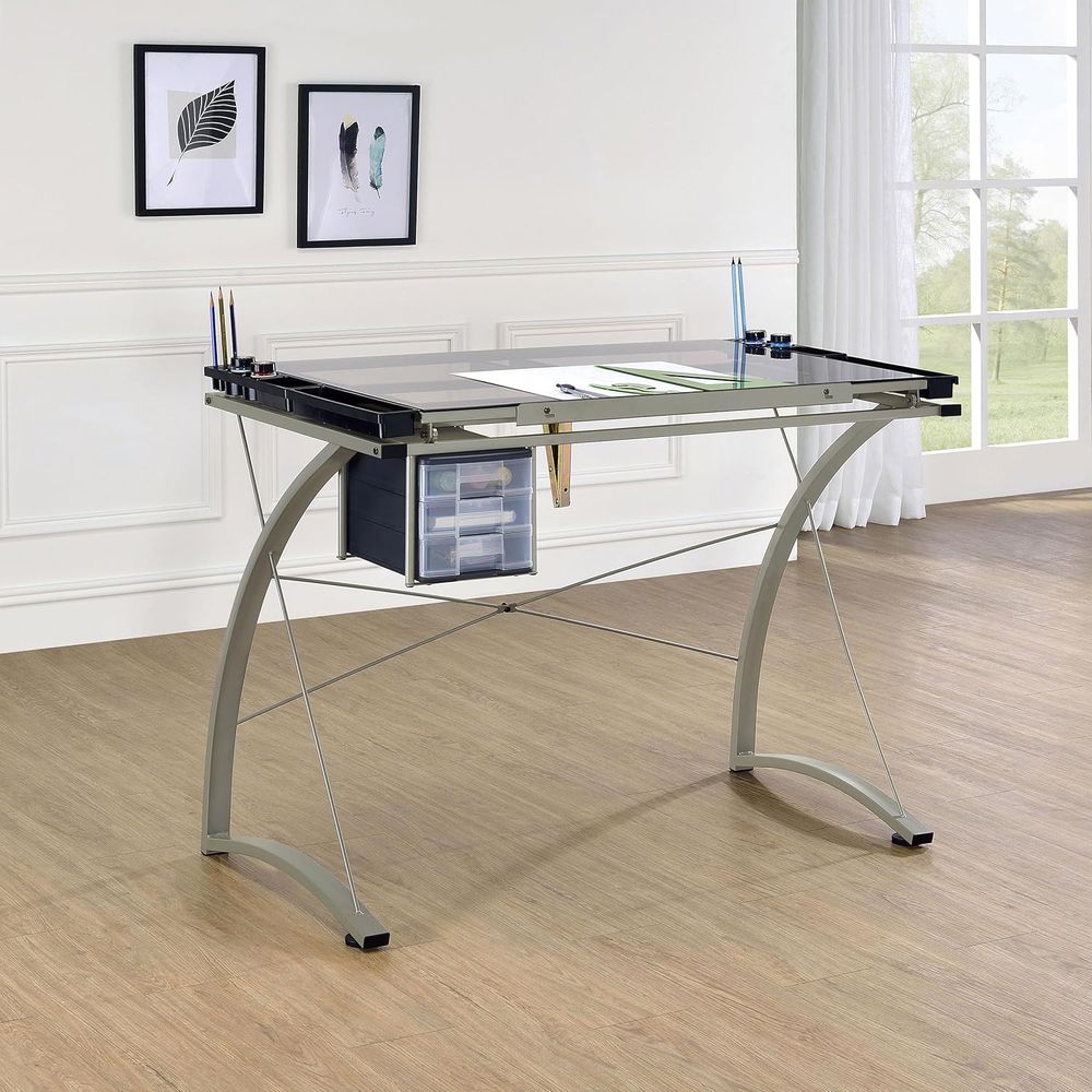 Mesa de Dibujo de Metal y Vidr - Tables reseña y precio