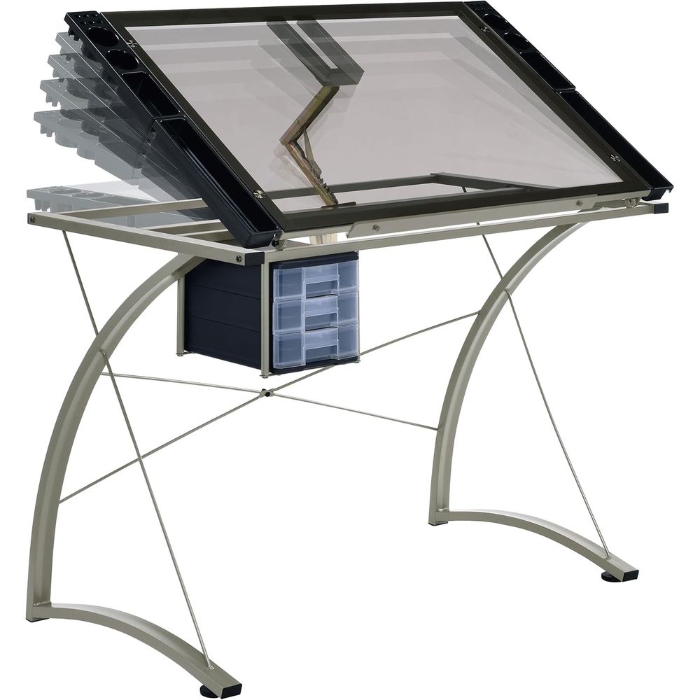 Mesa de Dibujo de Metal y Vidr - Tables reseña y precio