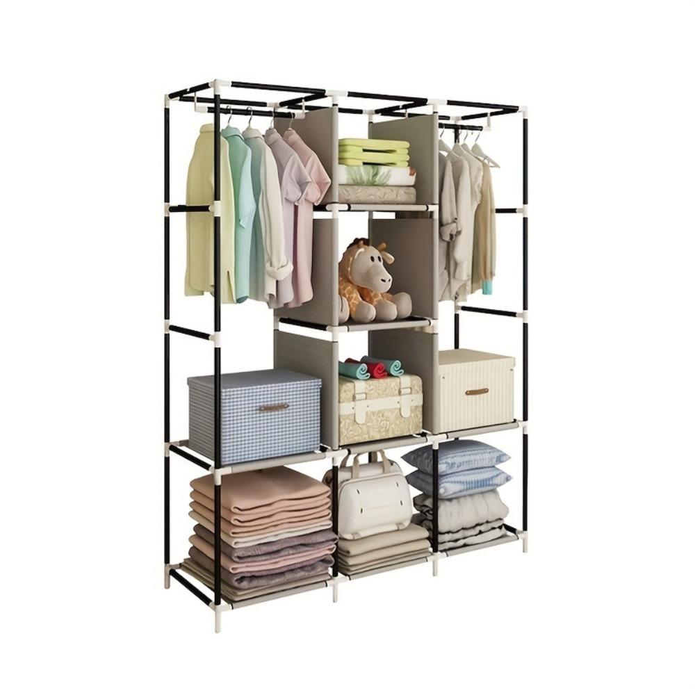 Armario Portátil de 64 Pulgada - Wardrobe Closet Portable Fabric Cover reseña y precio