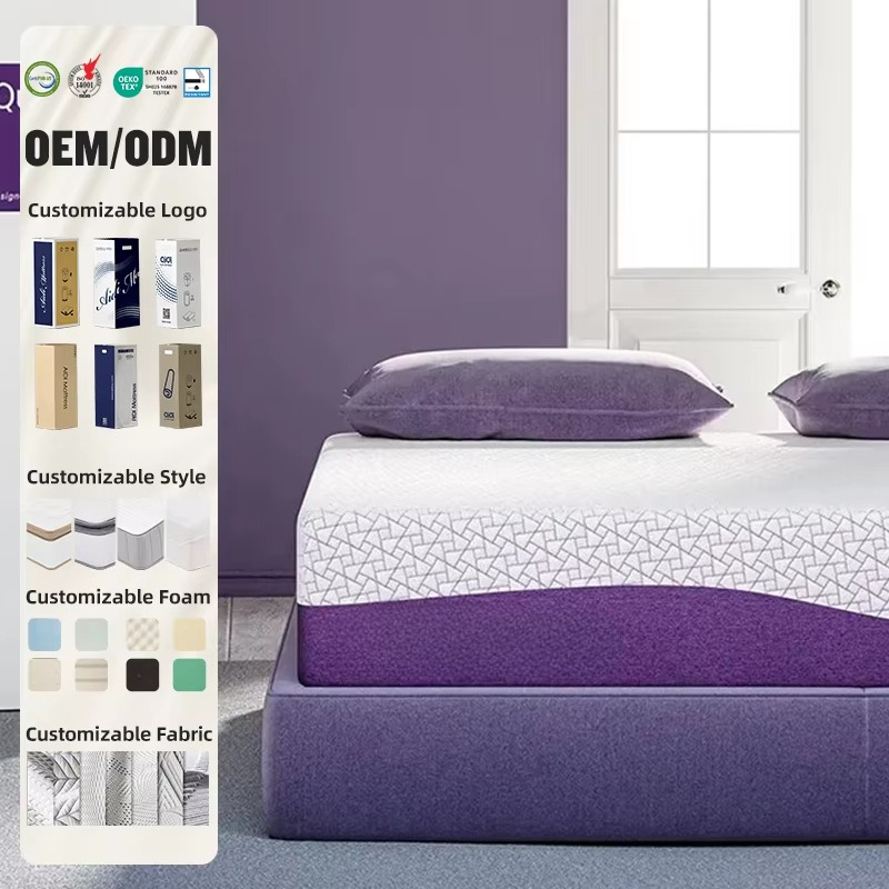 Colchón OEM/ODM Prple Color ta - Memory Foam Mattress In A Box Queen reseña y precio