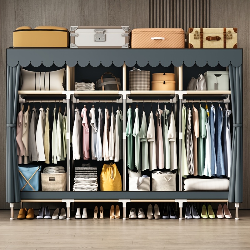 Organizador de armario portáti - Wardrobe Closet Portable Fabric Cover reseña y precio