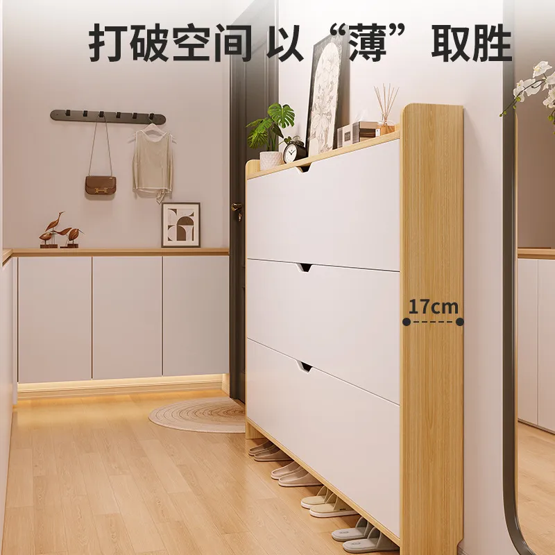 Zapatero de Madera de Gran Cap - Shoe Rack Cabinet Narrow Entryway reseña y precio