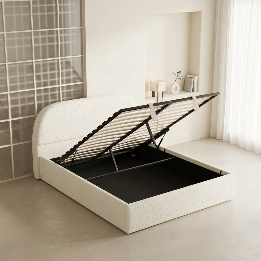 Cama Moderna Minimalista de Al - Gas Lift Storage Bed Hydraulic reseña y precio