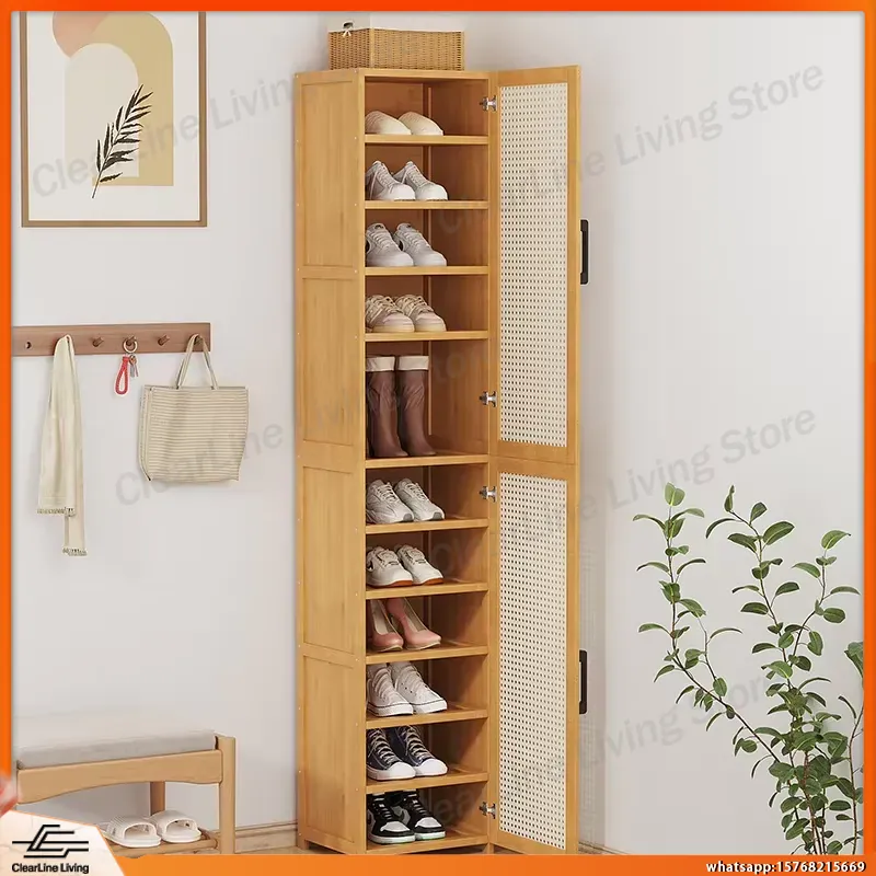 Zapatero Moderno de Múltiples  - Shoe Rack Cabinet Narrow Entryway reseña y precio